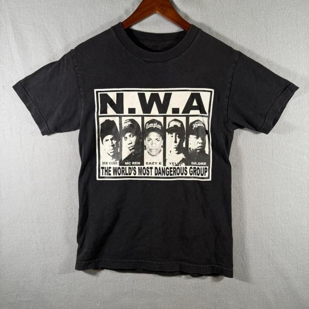Vintage Y2K NWA Ruthless Records Hip Hop Rap T-Shirt Size Eazy-E Ice Cube‎